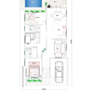 Planos de Vivienda Moderna 10×20 PLANTA