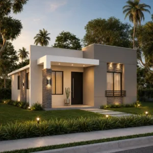 Diseño de casa pequeña y bonita 60 M2