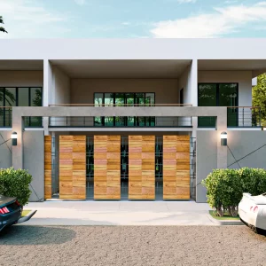 Design of Residence moderna 2-level Front Facade