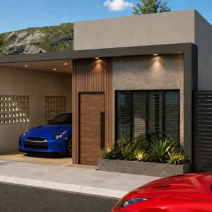 plano de casa de 7×15 con 3 dormitorios