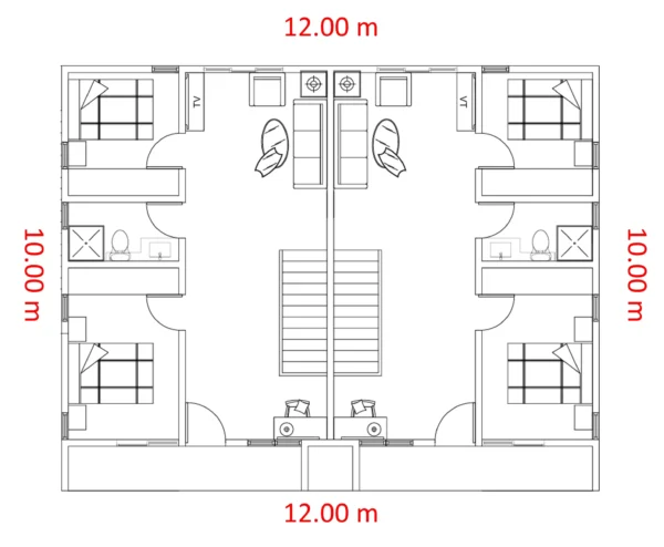 Segundo nivel casa duplex 12x10