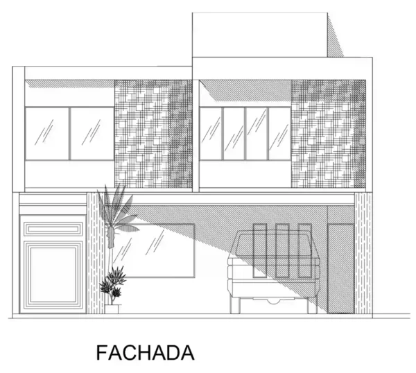 Fachada planos de casas 140 mts2