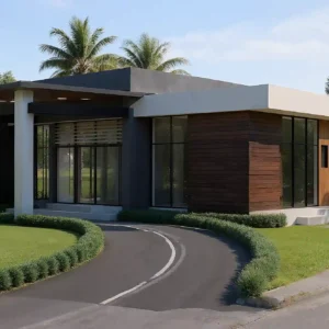 Diseño de villa modernas pequeña 15x15