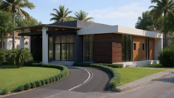 Diseño de villa modernas pequeña 15x15