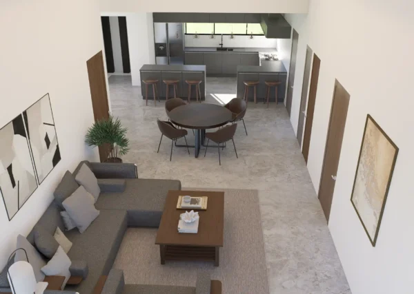 Interior diseño de villa 15x15