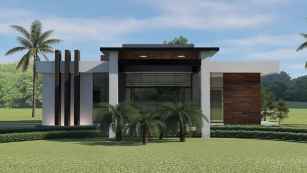 Diseño de villa modernas pequeña 15x15