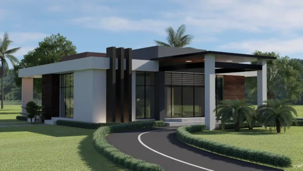 Diseño de villa modernas pequeña 15x15