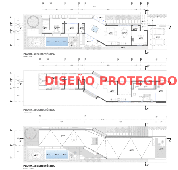 Planos de casa lujosa 10x40